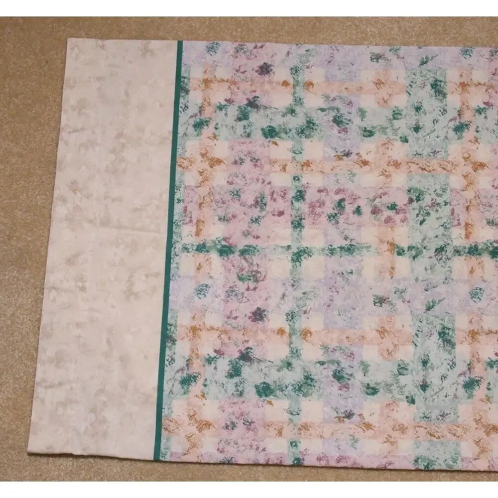 Cannon Mills Pillowcase Beige Multicolor Abstract Standard Size Cotton Blend